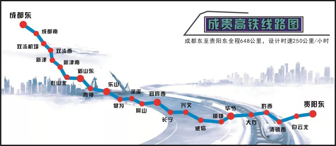 成貴高鐵將于2019年12月16日全線通車！