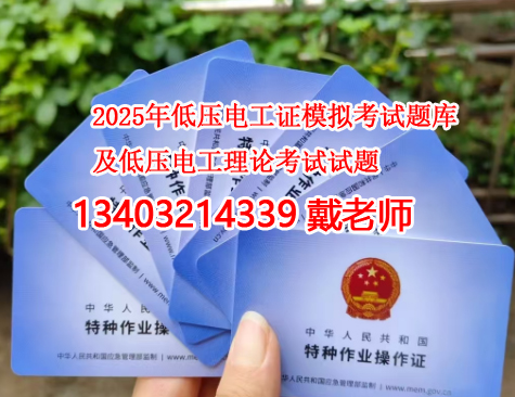 2025年低壓電工理論考試試題